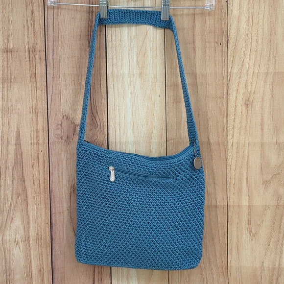 The Sak Blue Crochet Shoulder Bag - Picture 3 of 12